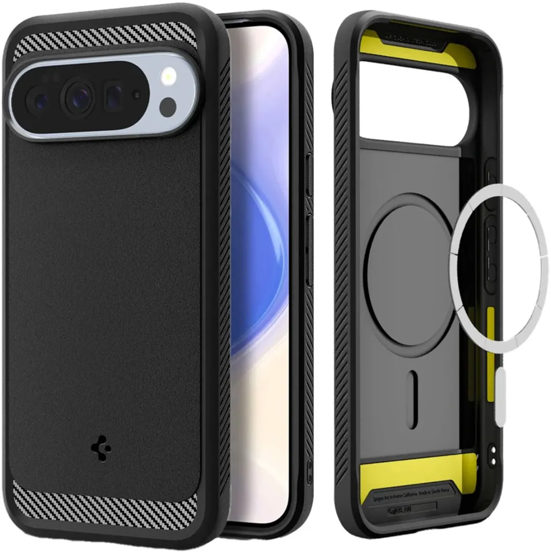 Spigen Rugged Armor MagSafe Hoesje - Google Pixel 10/10 Pro - Zwart