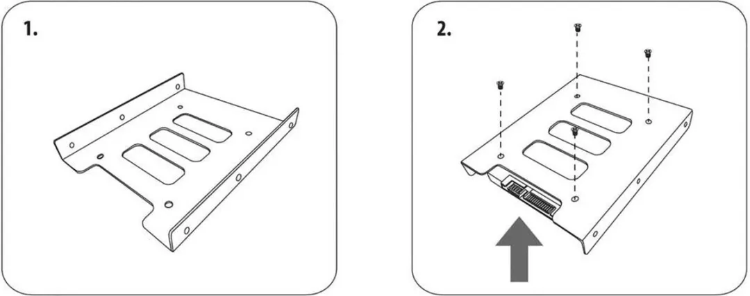 Renkforce HDA-250M Inbouwframe 2.5" - 1x 3.5" Bay