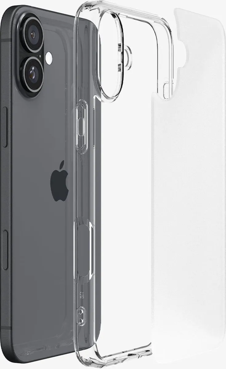 Spigen Ultra Hybrid ACS08070 iPhone 16 Plus Hoes - Transparant