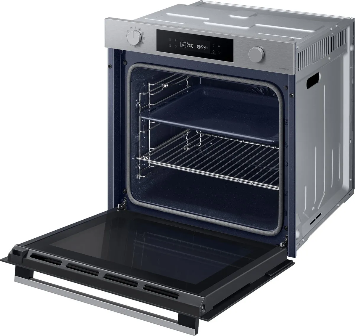 Samsung NV7B41307AS Inbouwoven 76L - Zilver/Zwart