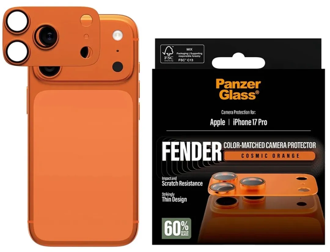 PanzerGlass PG91919 iPhone 17 Pro Camera Protector - Cosmic Orange