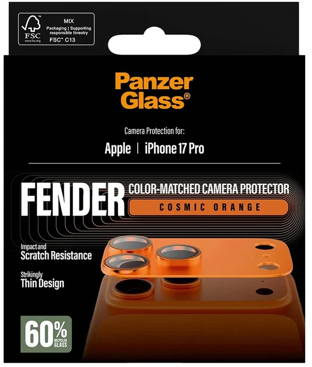 PanzerGlass PG91919 iPhone 17 Pro Camera Protector - Cosmic Orange