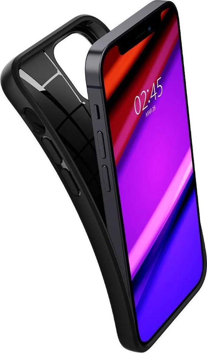Spigen Core Armor ACS01537 TPU Hoesje - iPhone 12 Mini - Zwart