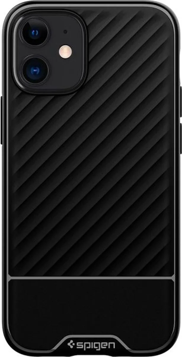 Spigen Core Armor ACS01537 TPU Hoesje - iPhone 12 Mini - Zwart