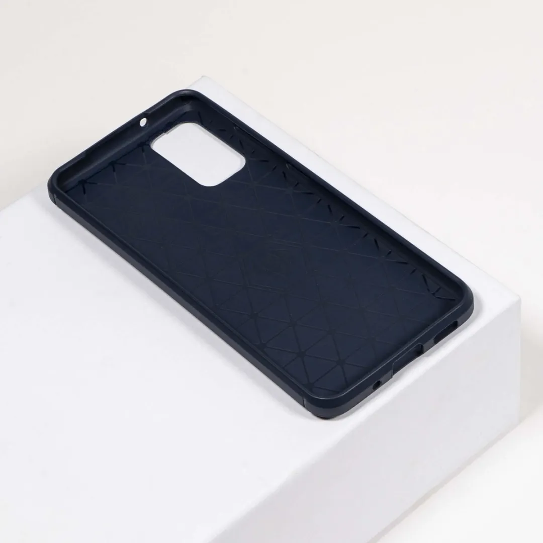 BMAX Carbon Soft Case Samsung Galaxy A71 - Blauw