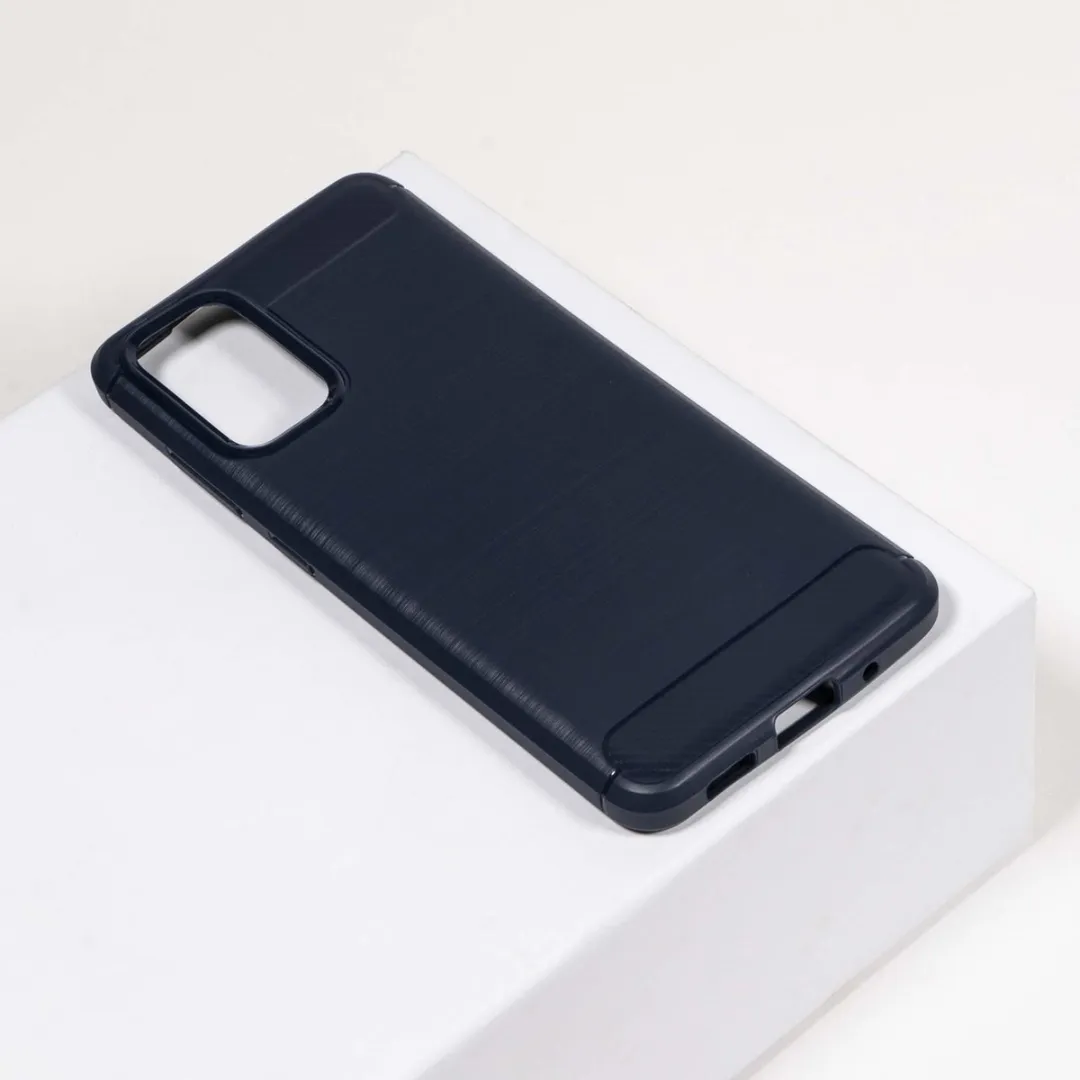 BMAX Carbon Soft Case Samsung Galaxy A71 - Blauw