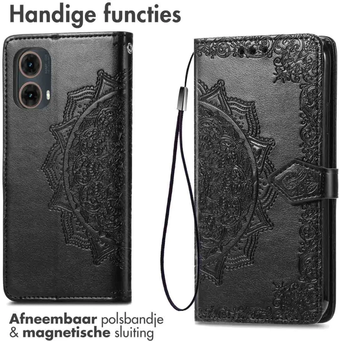 Imoshion Moto G85 Hoesje - 3 Pasjes - Zwart