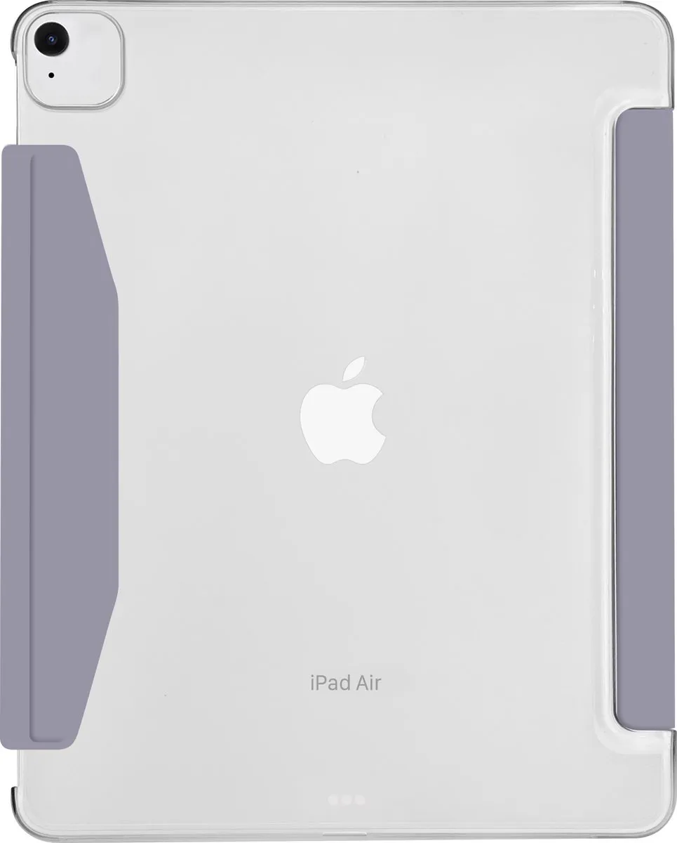 Macally BSTANDA6L-PU beschermhoes met standaard-functie voor 13-inch iPad Air (M4/2026, M3/2025, M2/2024) - Compatibel met Apple Pencil - Paars