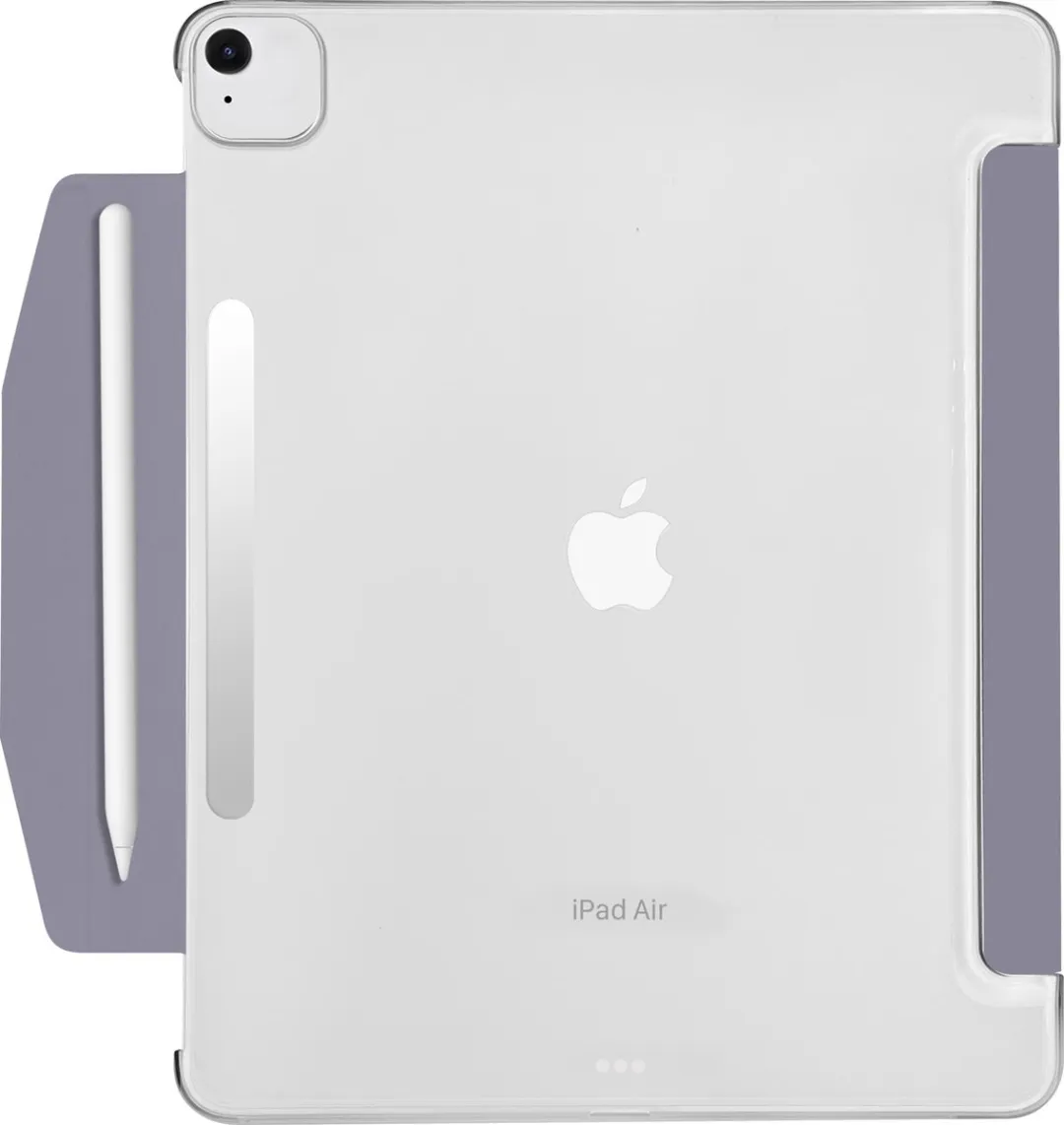 Macally BSTANDA6L-PU beschermhoes met standaard-functie voor 13-inch iPad Air (M4/2026, M3/2025, M2/2024) - Compatibel met Apple Pencil - Paars