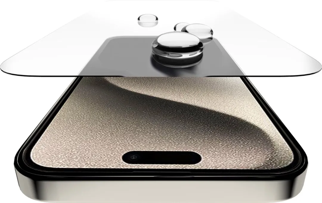 Itskins Supreme iPhone 15 Pro Glazen Screenprotector - Case Friendly