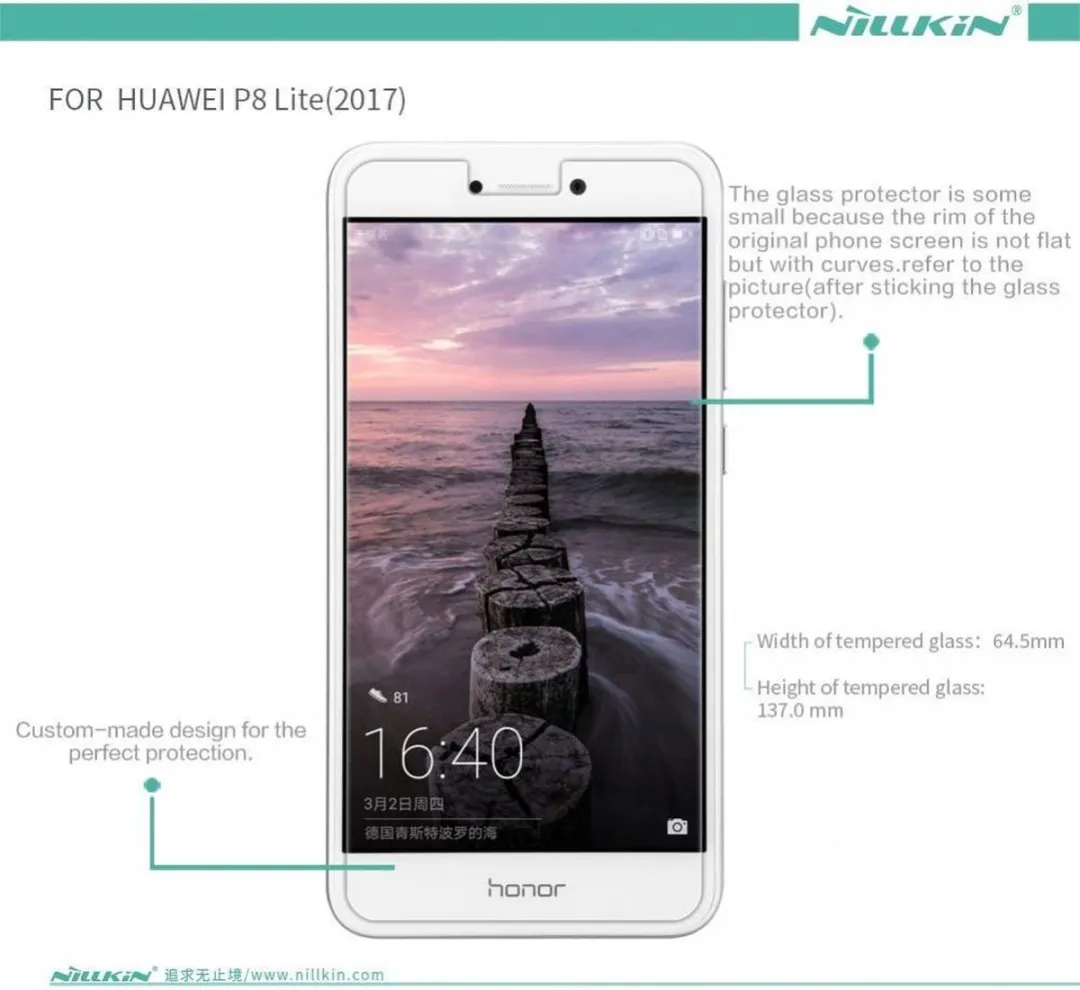 Nillkin Tempered Glass HG-SP HUA-P8L-2017 - 9H Nano
