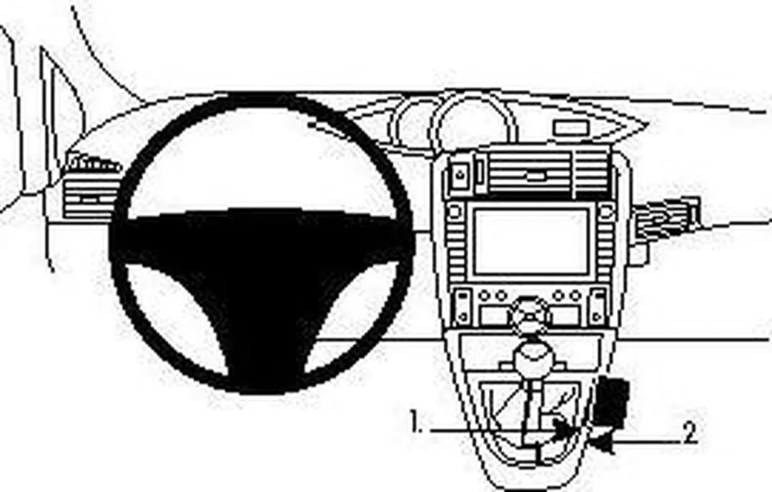 Brodit ProClip 834339 Consolehouder grijs - Toyota Verso 2009-2019