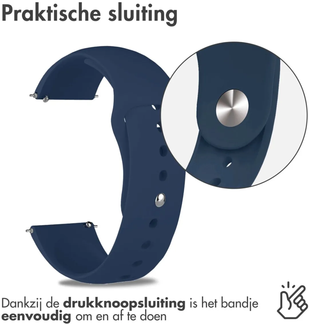 Imoshion Siliconen Sportband 18mm - Donkerblauw