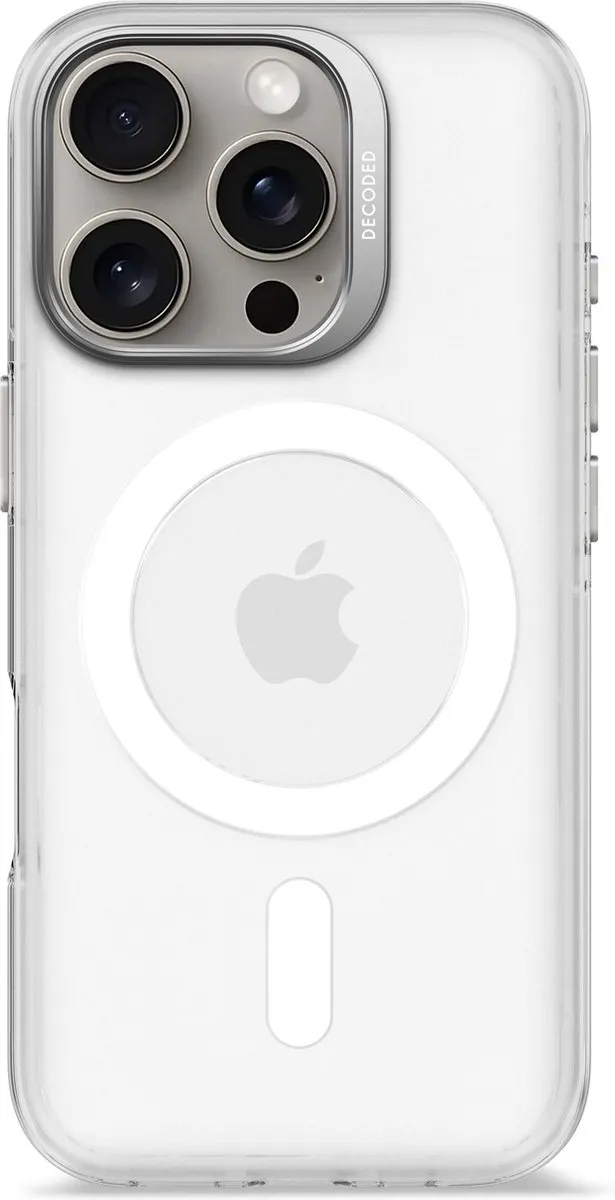Decoded Clear Frosted Hoesje iPhone 16 Pro D25IPO16PBCT2FE - Wit