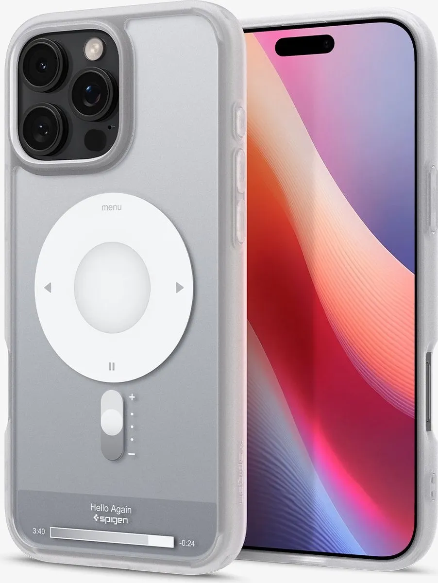 Spigen Ultra Hybrid Classic ACS08139 iPhone 16 Pro Hoes - Zilver