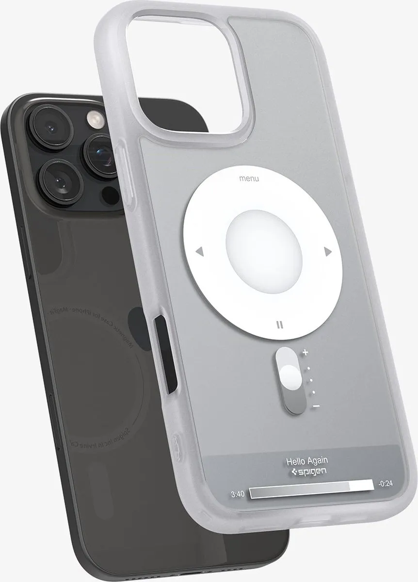 Spigen Ultra Hybrid Classic ACS08139 iPhone 16 Pro Hoes - Zilver