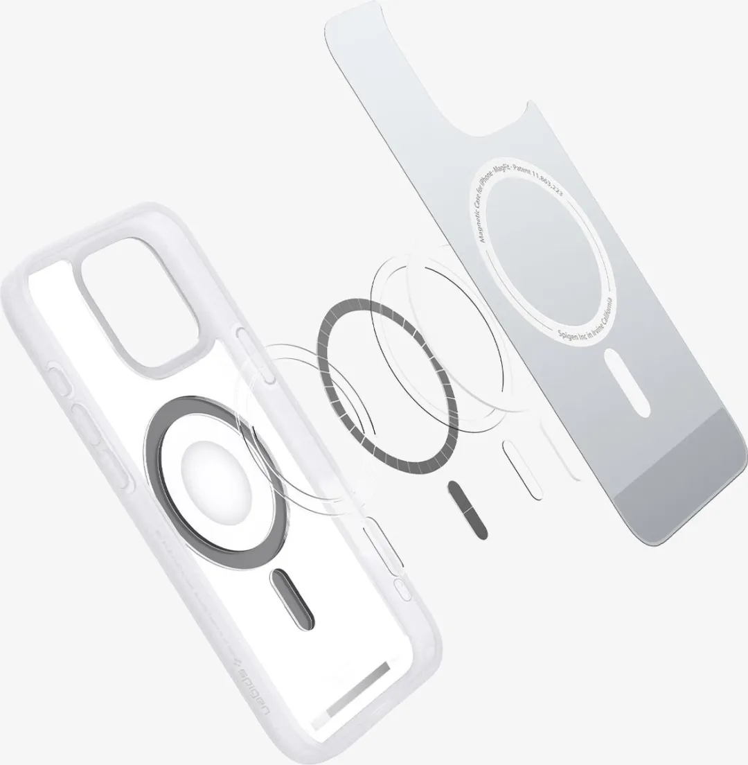 Spigen Ultra Hybrid Classic ACS08139 iPhone 16 Pro Hoes - Zilver