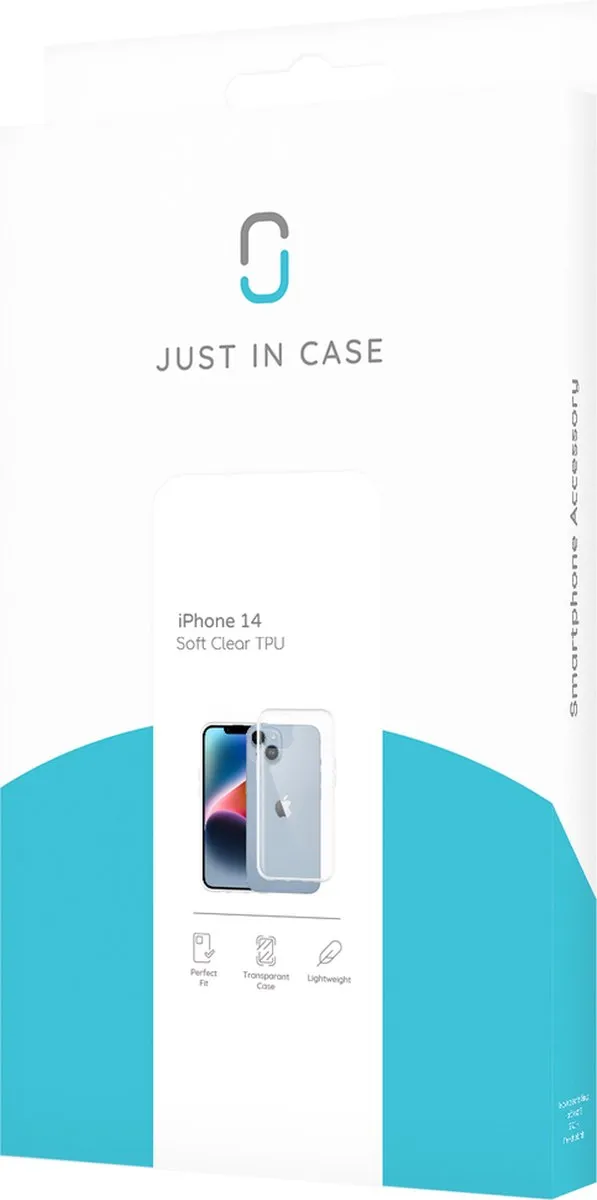 Just in Case Cazy iPhone 14 Siliconen Hoesje - Transparant - MPN 4575961