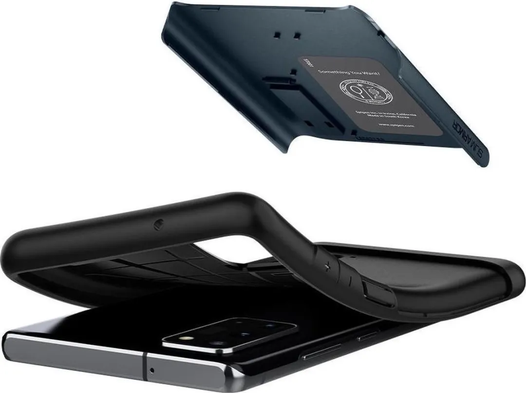 Spigen Slim Armor ACS01366 Hoesje - Samsung Galaxy Note20 - Zwart
