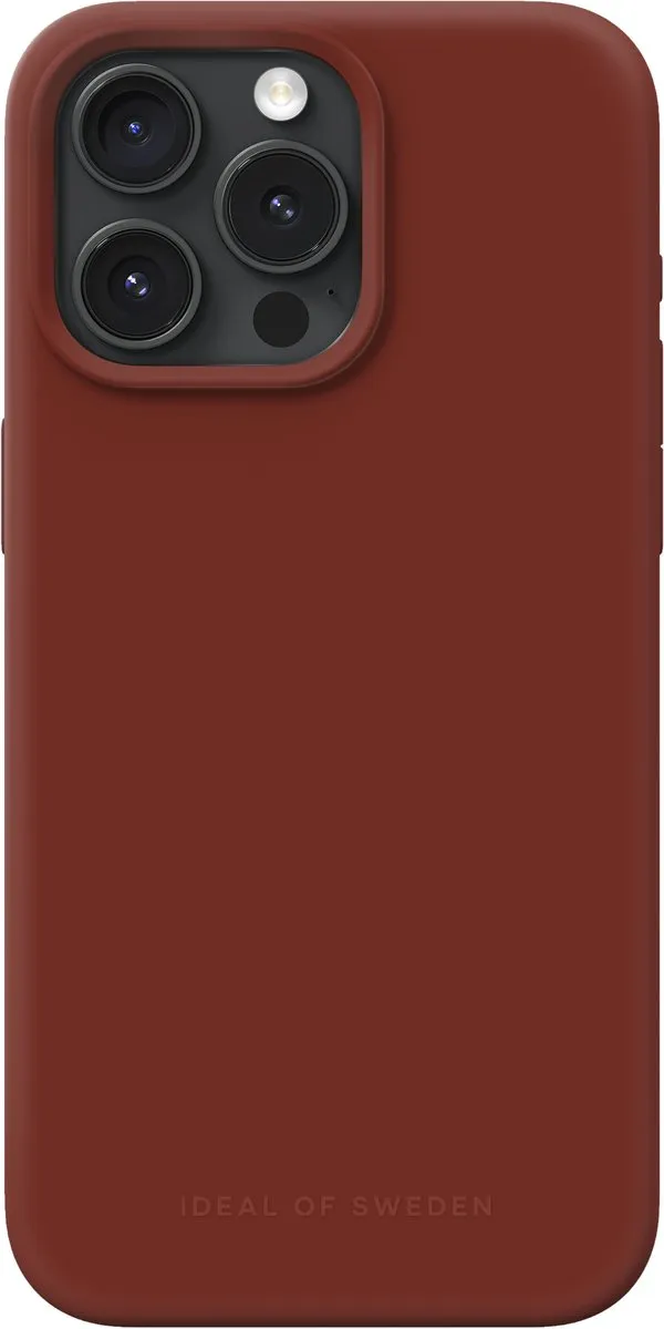 iDeal of Sweden iPhone 15 Pro Max Silicone Case - Dark Amber - MagSafe - afbeelding 6 van 6