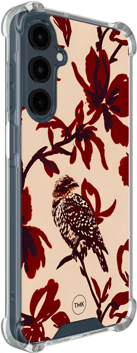 Casevibes Shockproof Hoesje Samsung Galaxy A16 S/A16/S/002 - Rood Bloemenpracht
