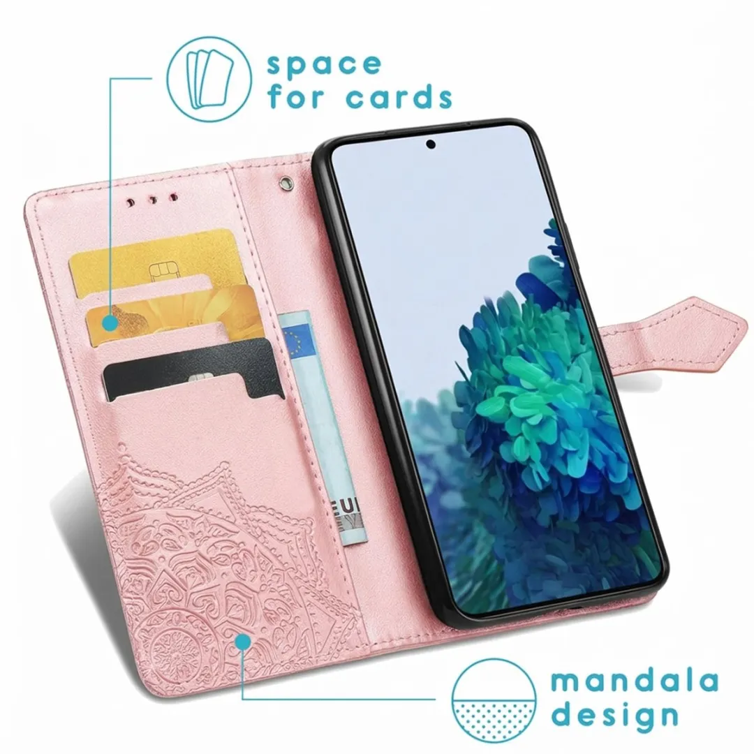 Imoshion Hoesje Samsung Galaxy S21 - Roségoud - 3 Pasjes
