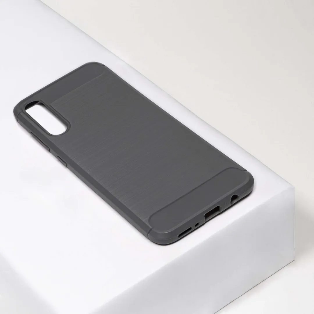 BMAX Carbon Soft Case Samsung Galaxy A70 - Grijs