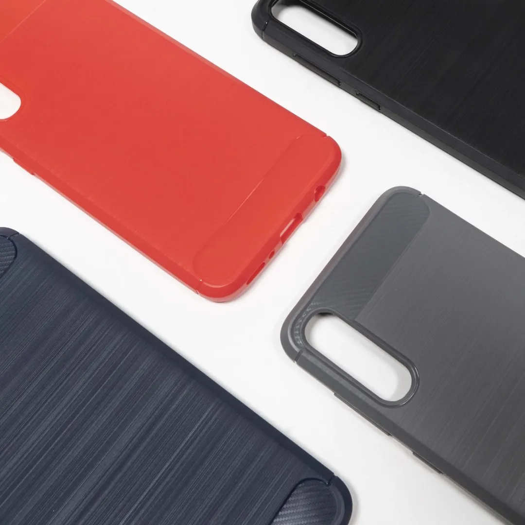 BMAX Carbon Soft Case Samsung Galaxy A70 - Grijs