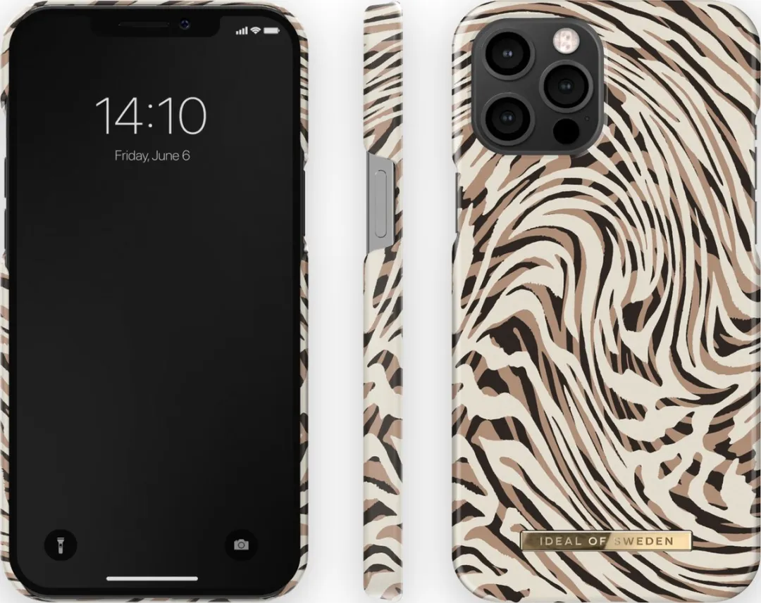 iDeal of Sweden Fashion Case iPhone 12 Pro Max Hypnotic Zebra - afbeelding 4 van 5