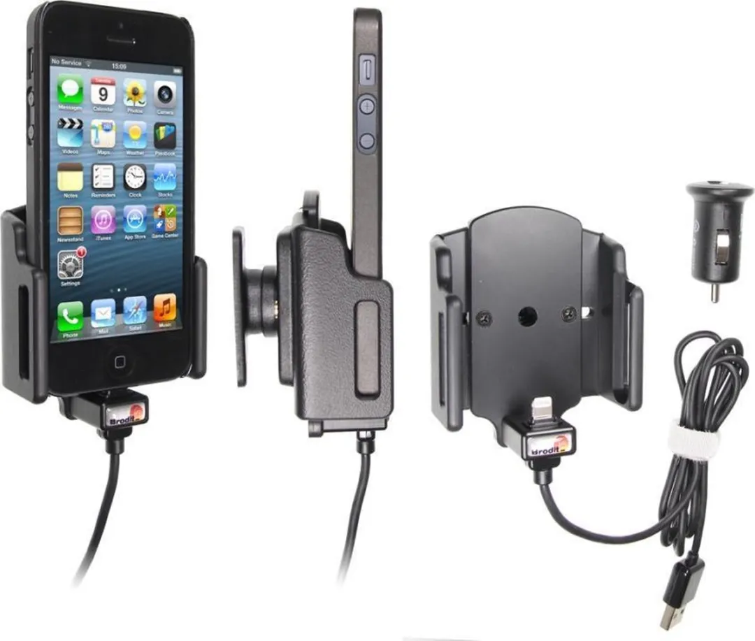 Brodit Actief M Laad-/USBkabel 521503 iPhone 5 - Zwart