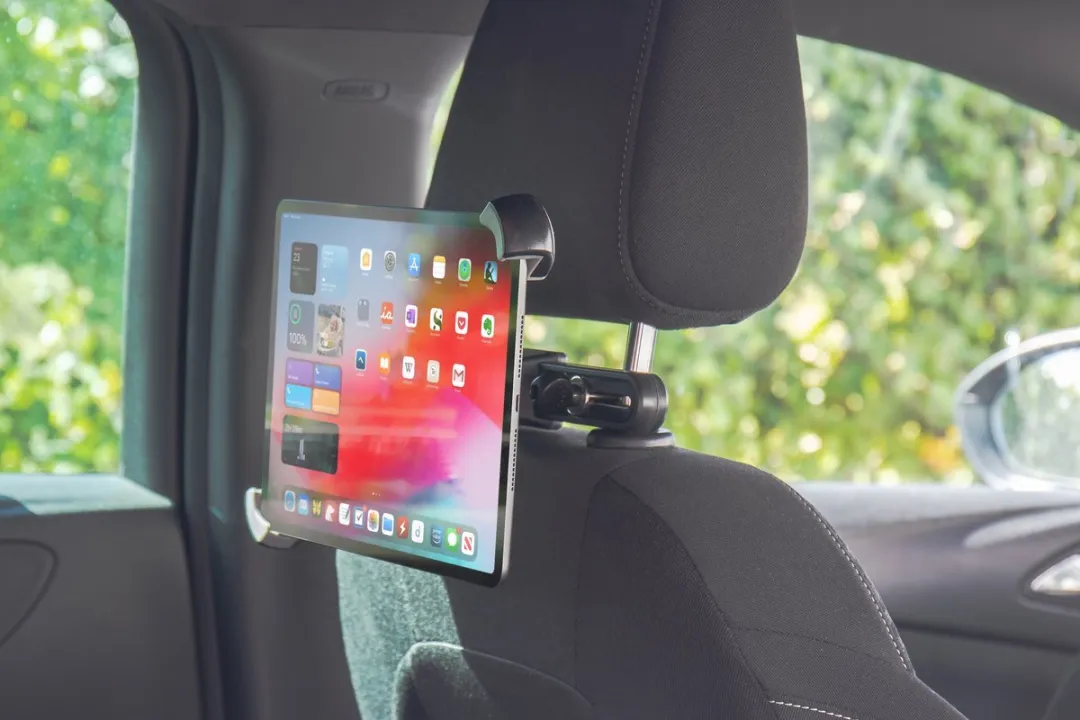 Caliber Tablet Houder Auto - Stevige Tablet Houder voor Hoofdsteun - Geschikt voor iPad, Telefoon, tablet - schermformaat 7.9 tot 11 inch - Draaibaar & Kantelbaar (CNC11)