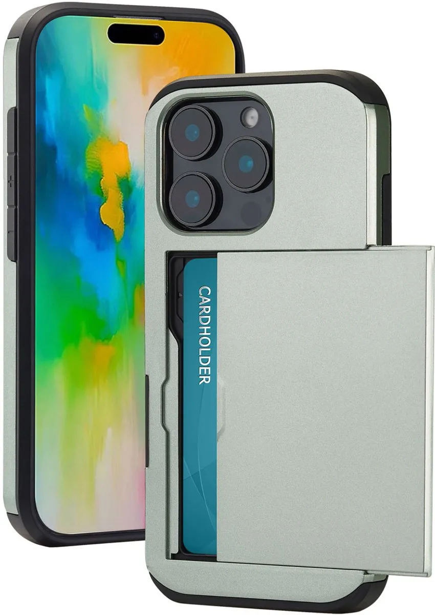 Imoshion Hoesje iPhone 16 Pro Groen - 2 Pasjes