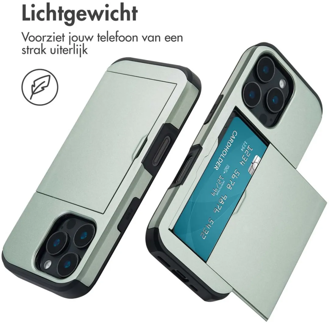 Imoshion Hoesje iPhone 16 Pro Groen - 2 Pasjes