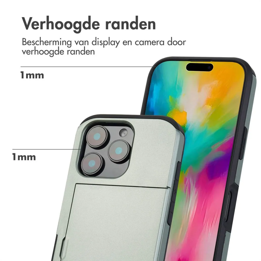 Imoshion Hoesje iPhone 16 Pro Groen - 2 Pasjes