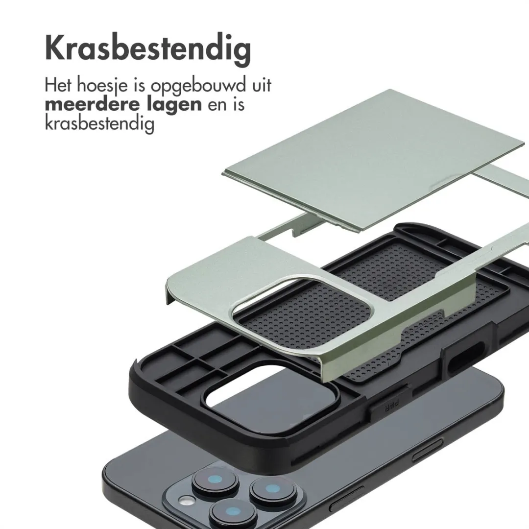 Imoshion Hoesje iPhone 16 Pro Groen - 2 Pasjes