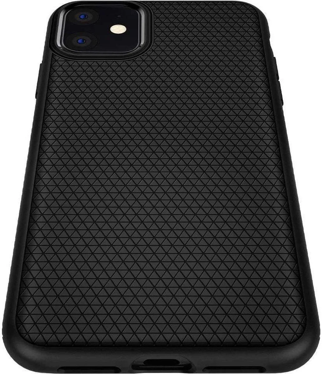 Spigen Liquid Air iPhone 11 Hoes - Matte Black