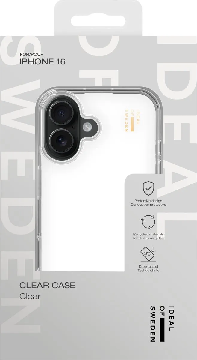 iDeal of Sweden Clear Case iPhone 16 - Transparant - IDCLC-I2461-471