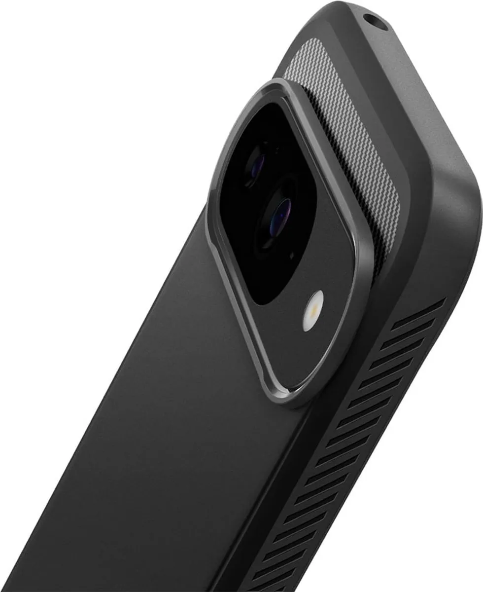 Spigen Rugged Armor ACS07685 Hoesje - Google Pixel 9/9 Pro - Zwart