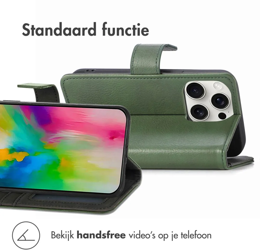 Imoshion Hoesje iPhone 16 Pro Max - 3 Pasjes Groen