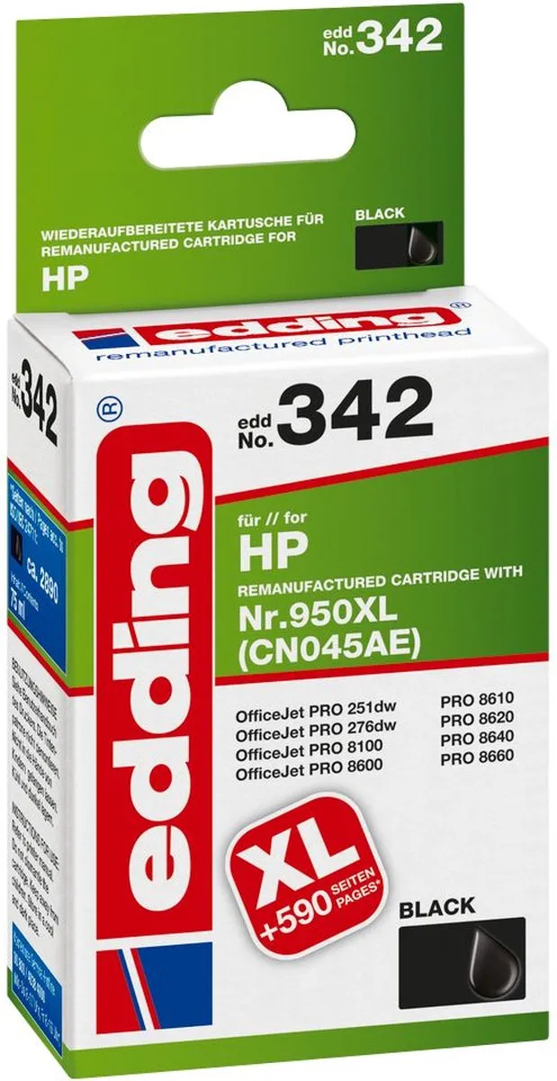 edding EDD-342 Inkt XL Cartridge