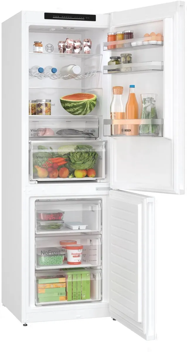 Bosch Serie 4 KGN362WDF Koel-vriescombinatie - Wit