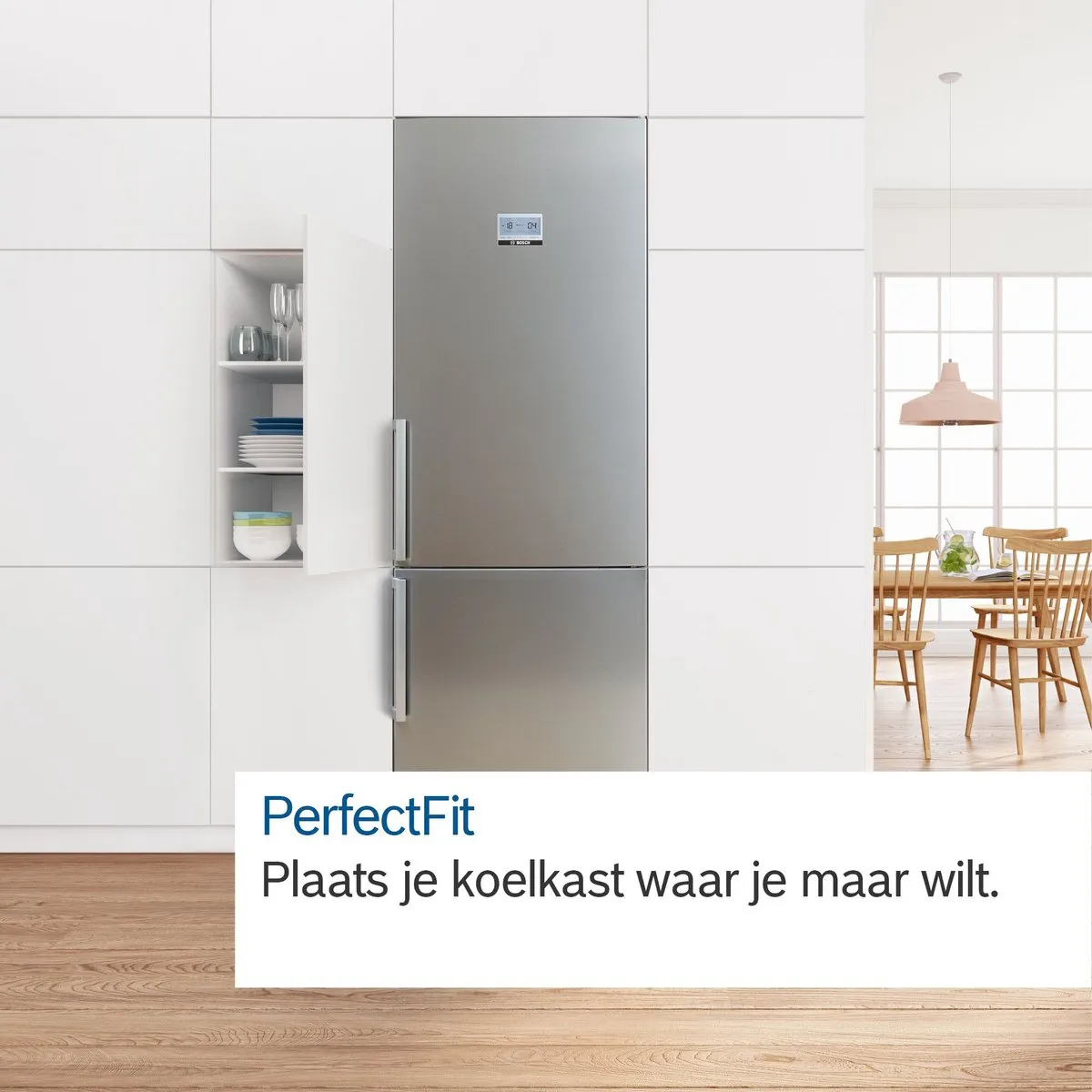 Bosch Serie 4 KGN362WDF Koel-vriescombinatie - Wit