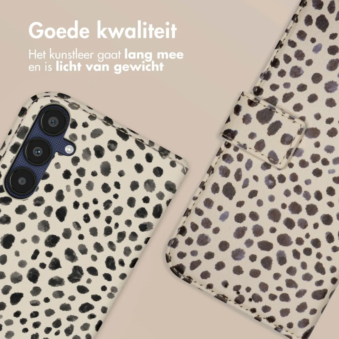 Imoshion Hoesje Samsung Galaxy A25 - 3 Pasjes - Black And White Dots - afbeelding 2 van 6