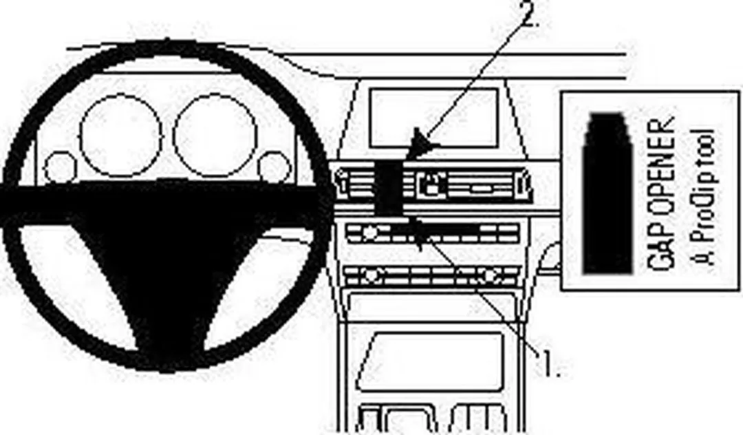 Brodit ProClip 854298 Houder BMW 7-Serie F01/F02 Center Mount - Zwart - afbeelding 6 van 6