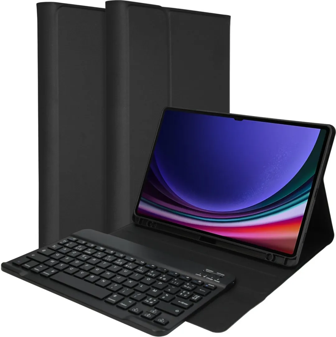 Accezz Tablet Toetsenbord Hoes Samsung Galaxy Tab S9 11" - AZERTY - Zwart
