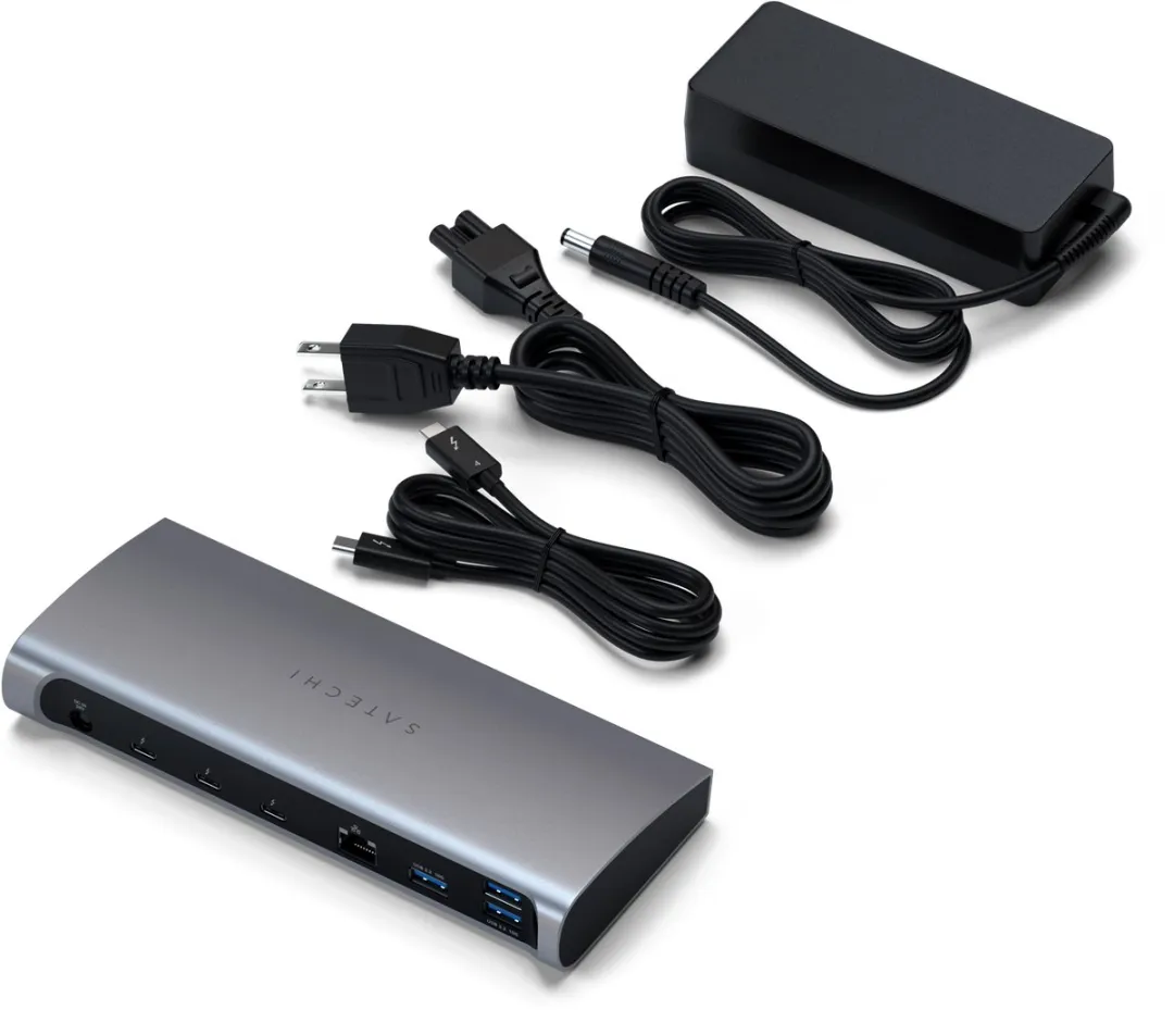 Satechi Thunderbolt 4 ST-UCT4DM-EU Dockingstation - Grijs