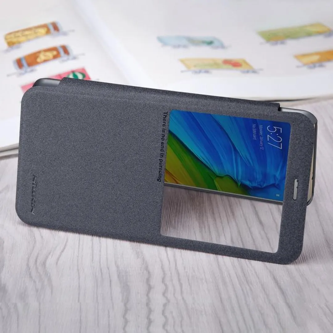 Nillkin Sparkle View Book Case Xiaomi Redmi Note 5 Pro - Zwart - afbeelding 6 van 6