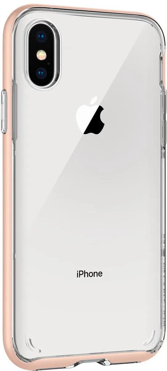 Spigen Neo Hybrid Crystal iPhone Xs Hoesje - Roségoud - 057CS22173
