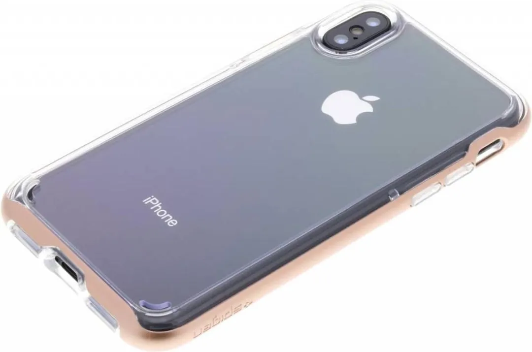 Spigen Neo Hybrid Crystal iPhone Xs Hoesje - Roségoud - 057CS22173
