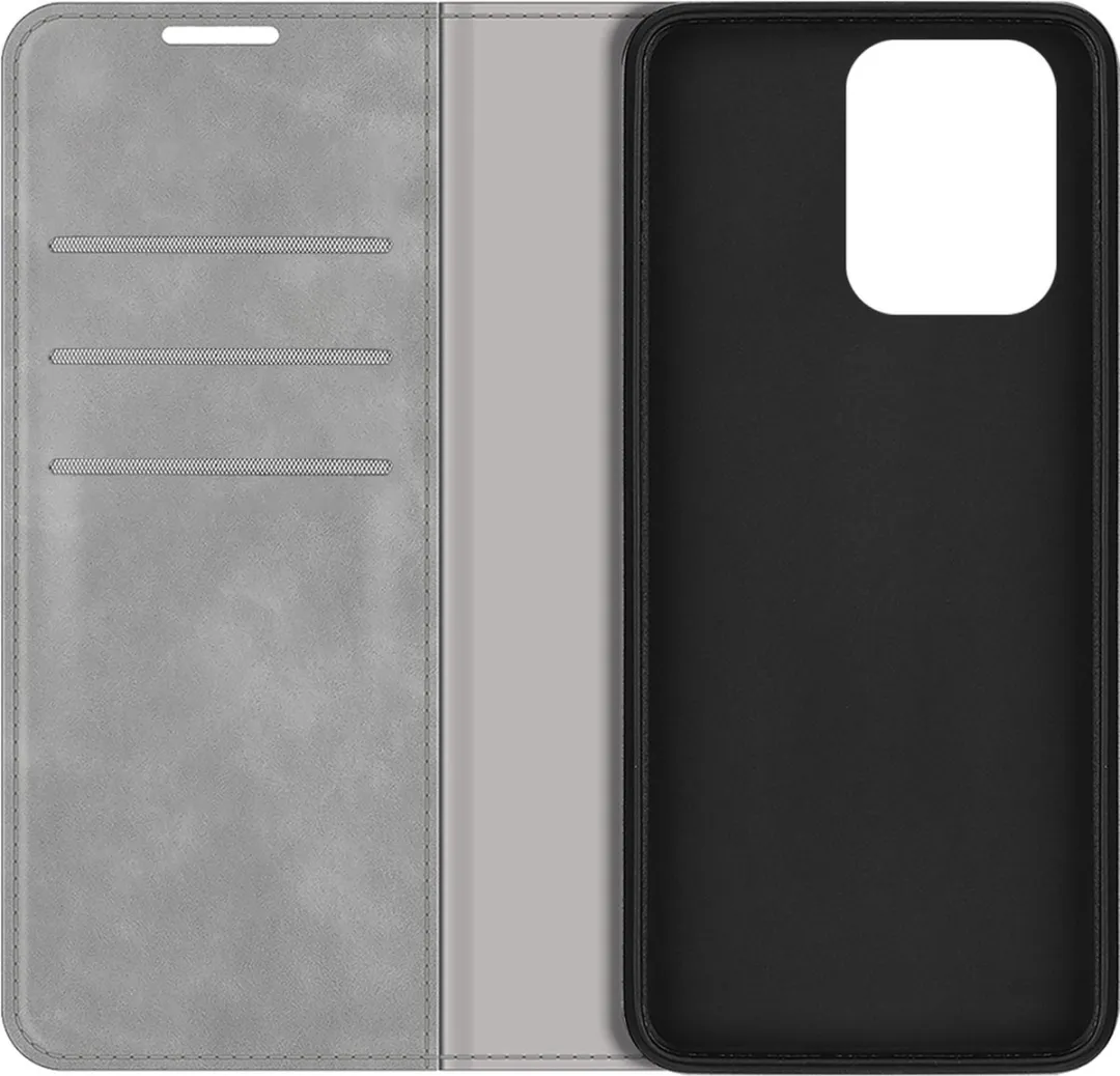 Just in Case Cazy Hoesje Xiaomi Redmi Note 12 5G - 4 Pasjes Grijs